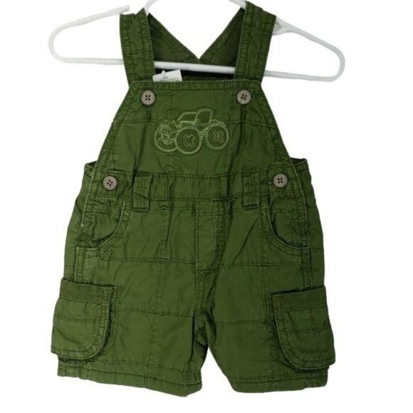 The Children's Place Other - Childrens‎ place monster truck 0/3mth short overall